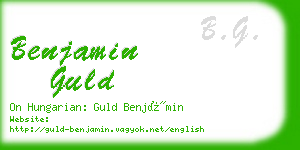 benjamin guld business card